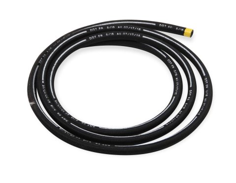 Earl's Performance Power Steering Hose -6 AN 20 ft. 152006ERL Hose, Hose, Length, AN, Black, Braided Fiber, Each