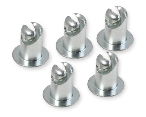 Earl's Performance Quarter-Turn Fasteners PAN6400-ERL Quick Fasteners, Quarter-Turn, Fastener Head, Oval Slotted, Steel, Zinc Plated, 7/16 in. Shank Diameter, 0.400 in. Shank Length, Set of 5