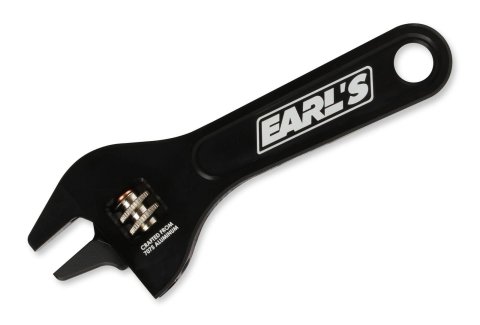 Earl's Performance AN Adjustable Wrenches 230350ERL Wrench, Adjustable, Aluminum, Black Anodized, 5.500 oz., -3 to --8 AN, Each