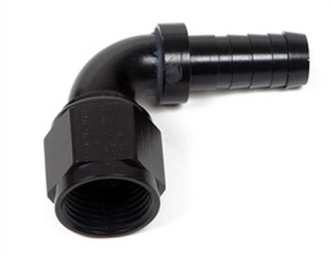 Earl's Performance Auto-Mate Hose Ends AT709108ERL Fitting, End, Auto-Mate, 90 Degree, Aluminum, Black Anodized, -8 AN, Female, Each