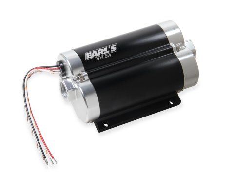Earl's Performance Dominator In-Line Billet Fuel Pumps 12018002ERL Pumps, Billet, Electric External, 12 V, 80 psi, Two -10 AN Inlet, One -10 AN Outlet, Female Straight Cut O-ring, Each