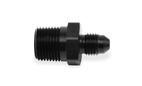 Earl's Performance AN to NPT Adapter Fittings AT981646ERL Fitting, Adapter, NPT, Straight, Aluminum, Black Anodized, -4 AN, 3/8 in. NPT, Each