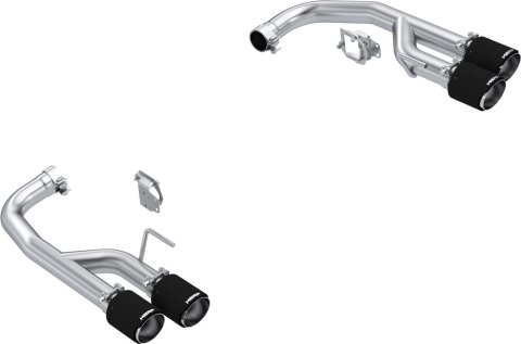 MBRP Performance Exhaust - Systems for 2024 MUSTANG S72813CF T304 Stainless Steel, 2.5" Axle-Back Dual Rear with Quad Carbon Fiber Tips