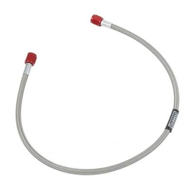 Russell Nitrous and Fuel Line Assemblies 658300 Hose, Fuel, Braided Stainless Steel, -4 AN Female End, Red, -4 AN Female End, Red, 24 in. Length, Each