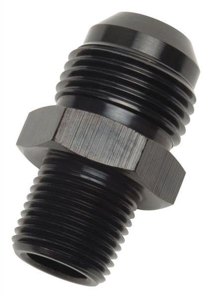 Russell AN to NPT Adapter Fittings 660533 Fitting, Adapter, NPT, Straight, Aluminum, Black Anodized, -16 AN, 1 in. NPT, Each