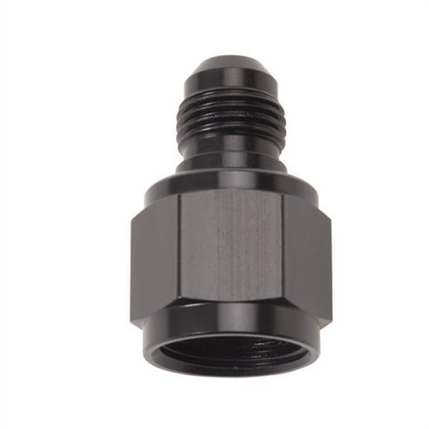 Russell Reducers 660013 Fitting, Reducer, AN to AN, Straight, Aluminum, Black Anodized, -8 AN, -4 AN, Each