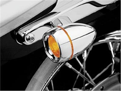Kuryakyn Deep Dish Bezels 2108 AMBER DEEP DISH LENS BEZEL