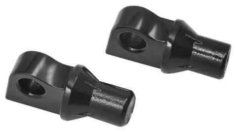 Kuryakyn Splined Peg Adapters 8899 Adapters, Silver, Use with H-D Male Mounts, Harley-Davidson®, Pair