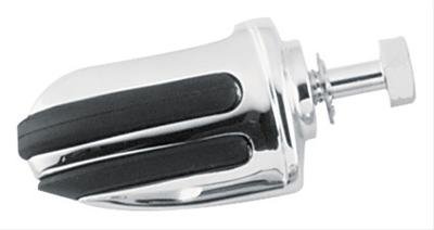 Kuryakyn Pilot Shift Pegs 4426 Pegs, Steel/Rubber, Chrome/Black, Hardware Included, Each