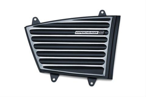Kuryakyn Hypercharger Replacement Components 9369 Faceplate, ES, Black/Machined, Each