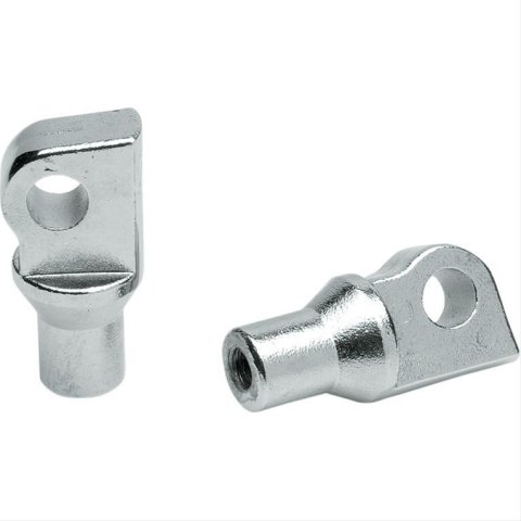 Kuryakyn Foot Peg Mounts 8008 Mounts, Steel, Chrome, H-D Style Male Mounts, Pair