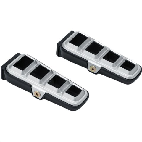 Kuryakyn Dillinger Pegs 6658 Foot Pegs, Dillinger, Aluminum, Silver, Without Mounts, Pair