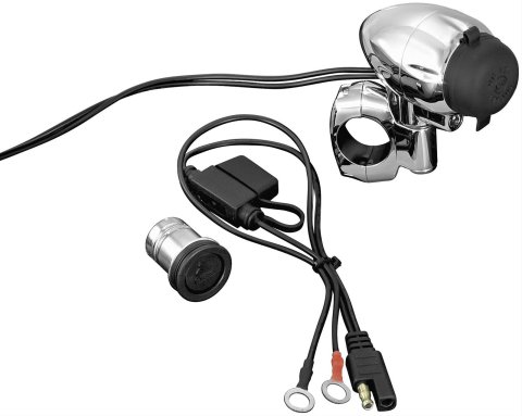 Kuryakyn Electrical Power Points 1476 Points, Mounting Hardware Included, 1.250 in. Bar Diameter, Each