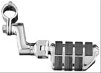 Kuryakyn ISO Pegs 7993 Foot Pegs, ISO, Highway, Dually Style, Steel, Chrome, Offset Mount, 1 1/4 in. Magnum Quick Clamps, Kit