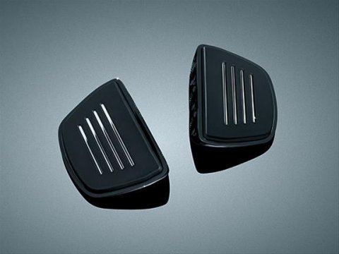 Kuryakyn Premium Mini Boards 7579 Floorboards, Board, Aluminum, Black, Driver, Pair