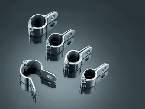 Kuryakyn Magnum Quick Clamps 7942 Clamp, Magnum, Quick, Front, Steel, Chrome, 1.350 in. Tube Diameter, Each