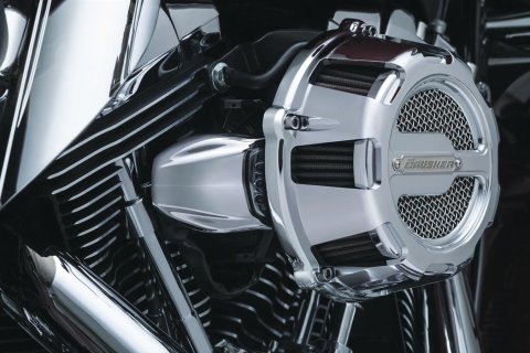 Kuryakyn Bantam Throttle Servo Motor Covers 9845 Air Cleaner Accessory, Cover, Steel, Chrome, Harley-Davidson®, Each