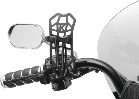 Kuryakyn Mobile and Media Device Holders 505126 Audio Video & Navigation Free-Flex Holder FREE-FLX DVC HLDRPER SCRW MNT