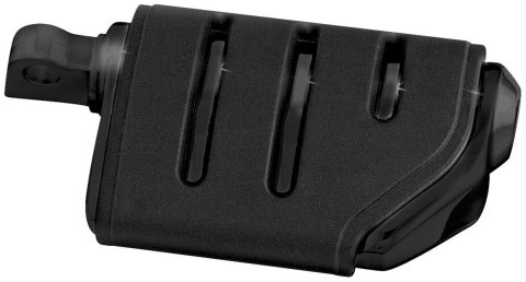 Kuryakyn ISO Pegs 7567 Pegs, Steel, Black Powder Coat, Trident Dually, Pair