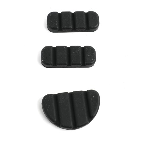 Kuryakyn Replacement Brake Pedal Pad Rubbers 8081 Rubbers, Black, Harley-Davidson®, Set of 3