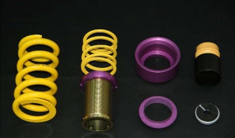 KW HAS Coilover Kits for 2009-2023 GT-R - 25385006 Kits, HAS, 0.0 1.2 in. Lowered Front and Rear, Yellow Powdercoated Springs, Nissan, Kit