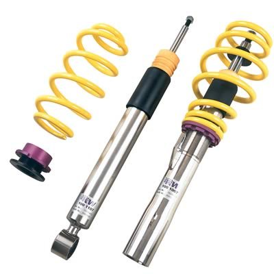 KW Variant 2 Coilover Kits 15280043 Springs/Struts, 2, Natural/Yellow, Front and Rear, Volkswagen, Beetle, L4/L5, Kit