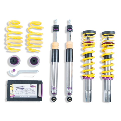 KW Variant 3 Coilover Kits 352100AV Kit, V3 fits Audi A4 (B9) Sedan 2WD w/o EDC; 50mm