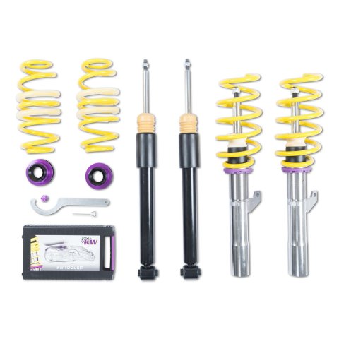 KW Variant 2 Coilover Kits 152800CB Kit V2, VW Golf VII R, without DCC