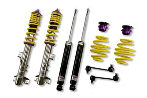 KW Variant 2 Coilover Kits for 1995-1999 M3 - 15220012 Springs/Struts, 2, Natural/Yellow, Front and Rear, BMW, M3, L6, Kit