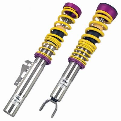 KW Club Sport Coilover Kits for 2005-2012 BOXSTER, 2006-2012 CAYMAN - 35271816 Kits, Sport, Front and Rear Lowered, Shocks, Yellow Powdercoated Springs, Porsche, Kit