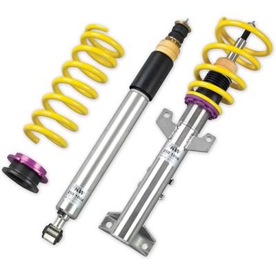 KW Variant 3 Coilover Kits 35225028 Coilovers, Front and Rear, Twin-Tube, Stainless Steel, Mercedes-Benz C-Class, Kit