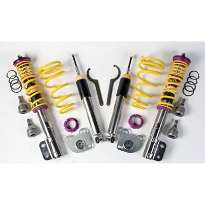 KW Variant 1 Coilover Kits 10230031 Coilovers, Front and Rear, Twin-Tube, Stainless Steel, Ford Mustang, Kit
