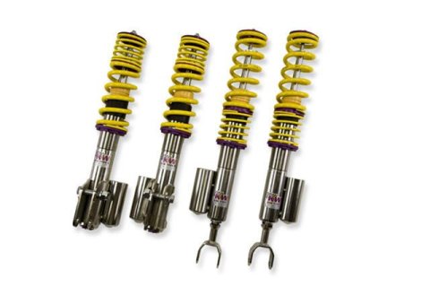 KW Variant 3 Coilover Kits for 2004-2009 LANCER - 35265006 Kits, 3, 0.9 2.0 in. Lowered Front and Rear, Shocks, Yellow Powdercoated Springs, Mitsubishi, Kit
