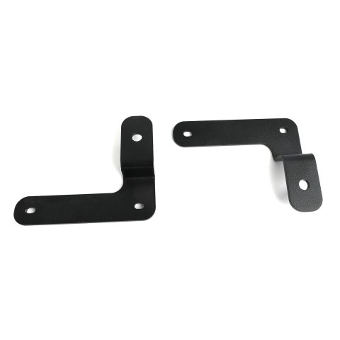 Baja Designs A-Pillar Light Mount Brackets for 2020-2024 GLADIATOR, 2018-2024 WRANGLER - 447001 Brackets, A-Pillar, Steel, Black, Jeep, Pair