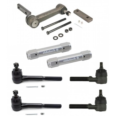 RideTech Steering Kits 11349572 Linkage, Inner Tie Rod, Outer Tie Rod, Adjuster Sleeves, Idler Arm, Chevrolet, GMC, Kit