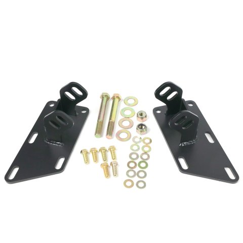 RideTech Motor Mounts for 1965-1979 F-100, 1975-1979 F-150 - 12319502 Engine Mount Brackets, Steel, Black, Ford, Chevy Small Block, Chevy Big Block, LS, Pair