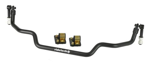 RideTech MuscleBar Sway Bars 12289120 Bar, MUSCLEbar, Solid, Steel, Black Powdercoated, Front, 1 1/8 in. Diameter, Stock Control Arms, Ford, Kit