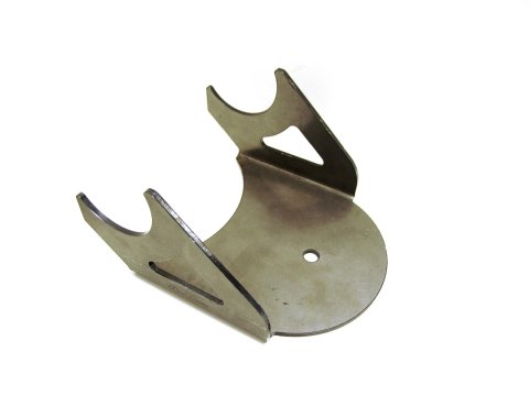 RideTech Replacement Air Spring Mounts 90000431 Bracket, Axle Mount, Bag Mount, Weld-on, Steel, Natural, Each