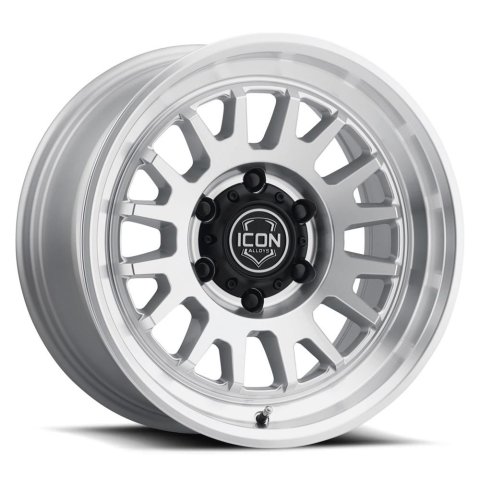 ICON Alloys - Wheels for 2018-2025 WRANGLER 8217857345SM Wheel, Anza, Cast Aluminum, 17 in. x 8.5 in., Machined, Natural, 5 x 5.00 in. Bolt Circle, -6.00mm Offset, 4.50 in. Backspace, Each