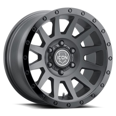 ICON Alloys Wheels 2018907345DB WHEEL COMPRESSION DBL BLACK - 18 X 9 / 5 X 5 / -12MM / 4.5" BS
