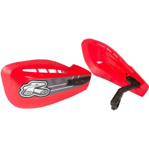 Renthal Hand Guards and Brush HG-100-RD CONTROL HAND DEFLECTORS, MOTO HANDGUARD SET RED