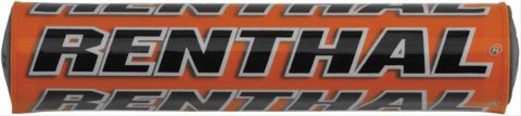 Renthal Mini SX Bar Pads P271 Handlebar Pad, Crossbar, SX, Foam, Vinyl Cover, Orange, Logo, 8.50 in. Length, Each