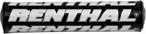 Renthal Mini SX Bar Pads P216 Handlebar Pad, Crossbar, SX, Foam, Vinyl Cover, Black, Logo, 8.50 in. Length, Each