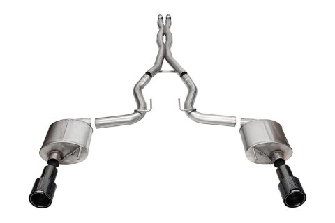 CORSA Performance - Exhaust Systems for 2024 MUSTANG 21255CFBLK System Kit