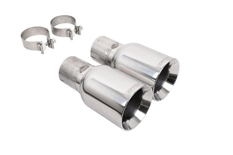 Corsa Round, Polished 3 Inch Exhaust Tip 21258 Tail Pipe