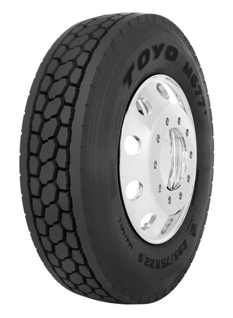Toyo M677 Tires 295/75R22.5 Tires, M677+, 295/75R22.5, Blackwall, Radial, Drive Tire, H Load Range, 6,610 lb. Load, Each