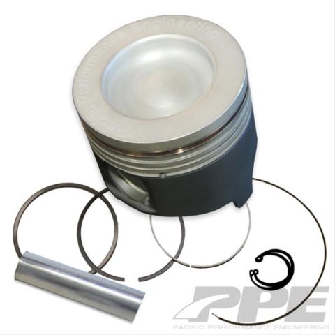 PPE Pistons 118080032 Mahle Piston Kit GM 6.6L - .020 15.5:1 cr
