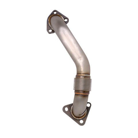 Pacific Performance Engineering Replacement High-Flow Up Pipes 116119050 Exhaust Pipes, Turbo Pipe, Passenger Side, Stainless Steel, Natural, 2.00 in. Diameter, Chevy, GMC, 6.6L Diesel, Kit