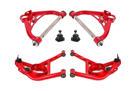 BMR Suspension - Control Arms for 1970-1981 CAMARO, FIREBIRD, 1975-1979 NOVA AAK321R A-arm kit, upper (AAU321R) and lower (AAL321R)
