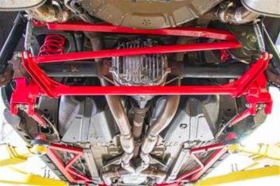 BMR Suspension - Sway Bars for 2005-2014 MUSTANG ARB753R Anti-roll bar kit, rear, bolt-on, bearing, hollow 1.5"